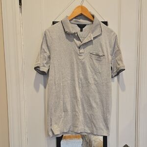 Banana Republic Light Gray Polo Shirt